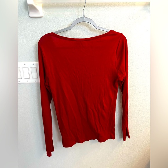 Ralph Lauren sport red long sleeve Pima cotton shirt size large - Picture 3 of 3